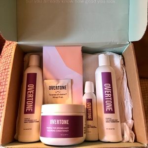 Overtone Purple for Brown Hair Color